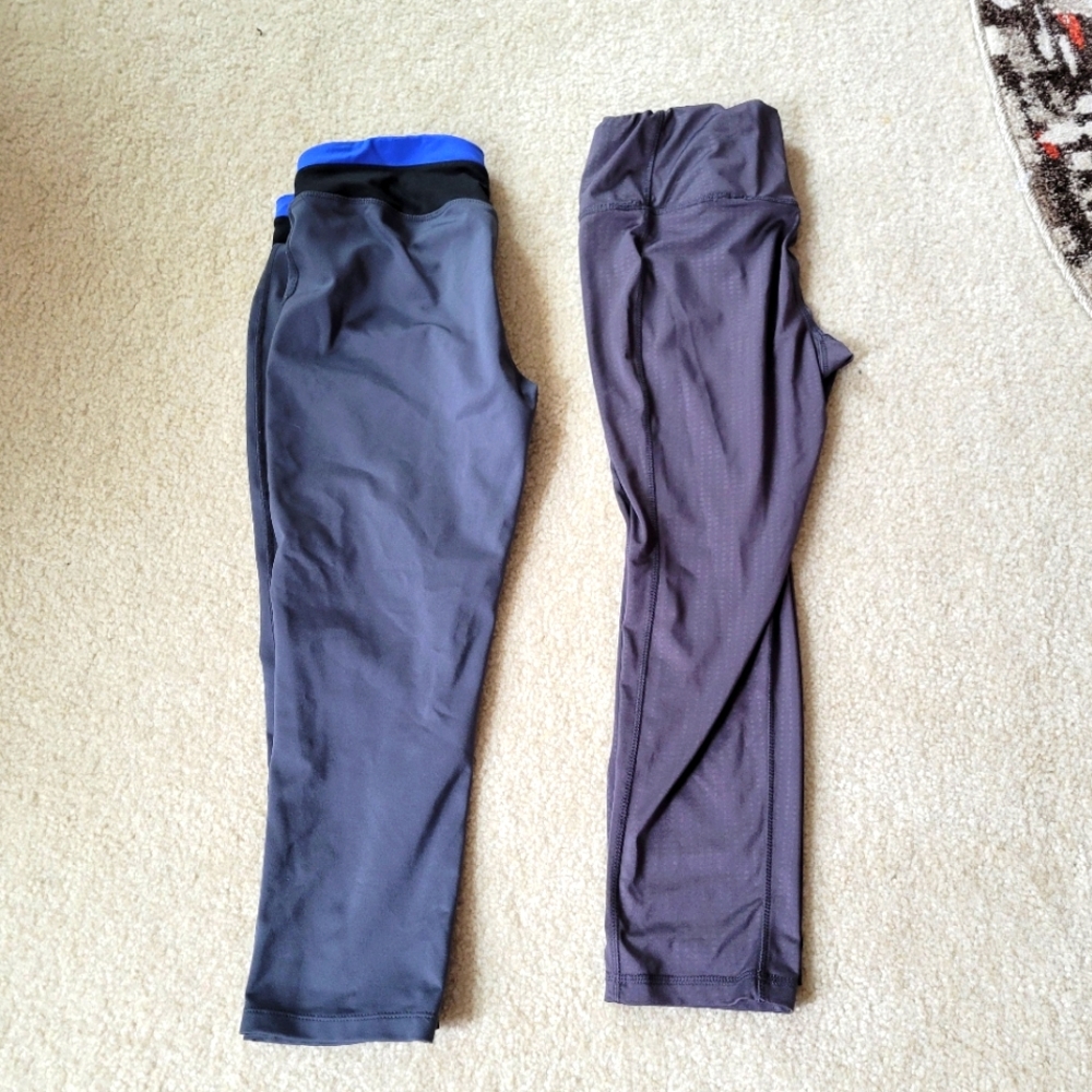 (2) Umbro & Everlast Sport Capris/Cropped Leggings M